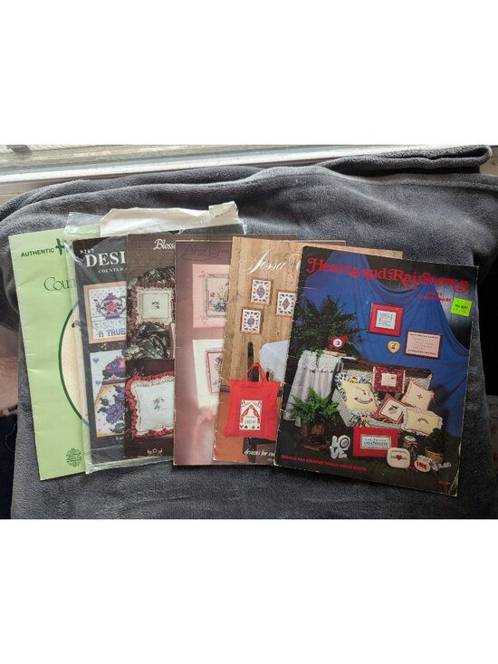 Other - Lot of 6 Cross Stitch Pattern‎ Books/Leaflets - Miscellaneous Themes